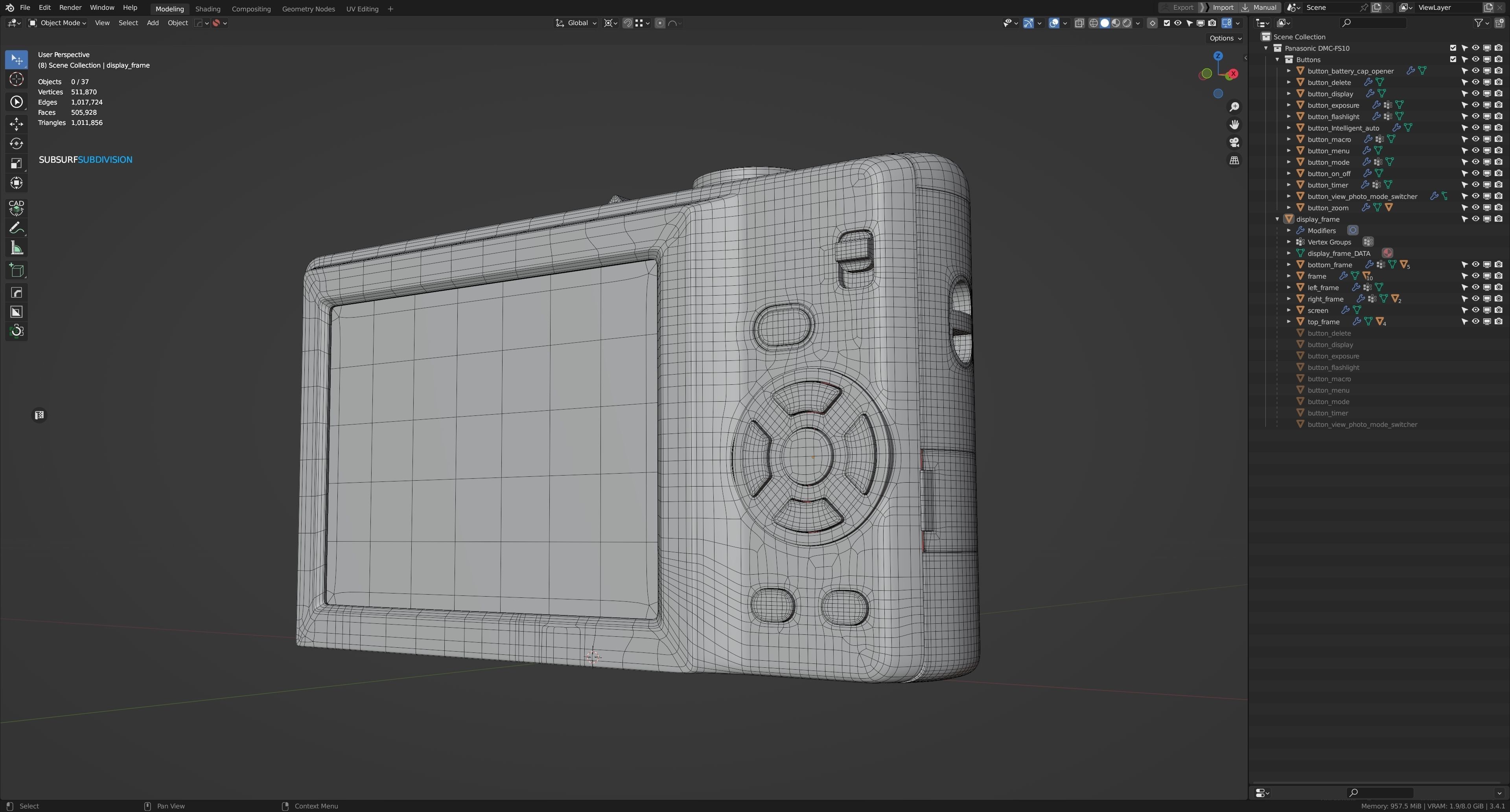 Camera Panasonic DMC-FS10 3D model_12