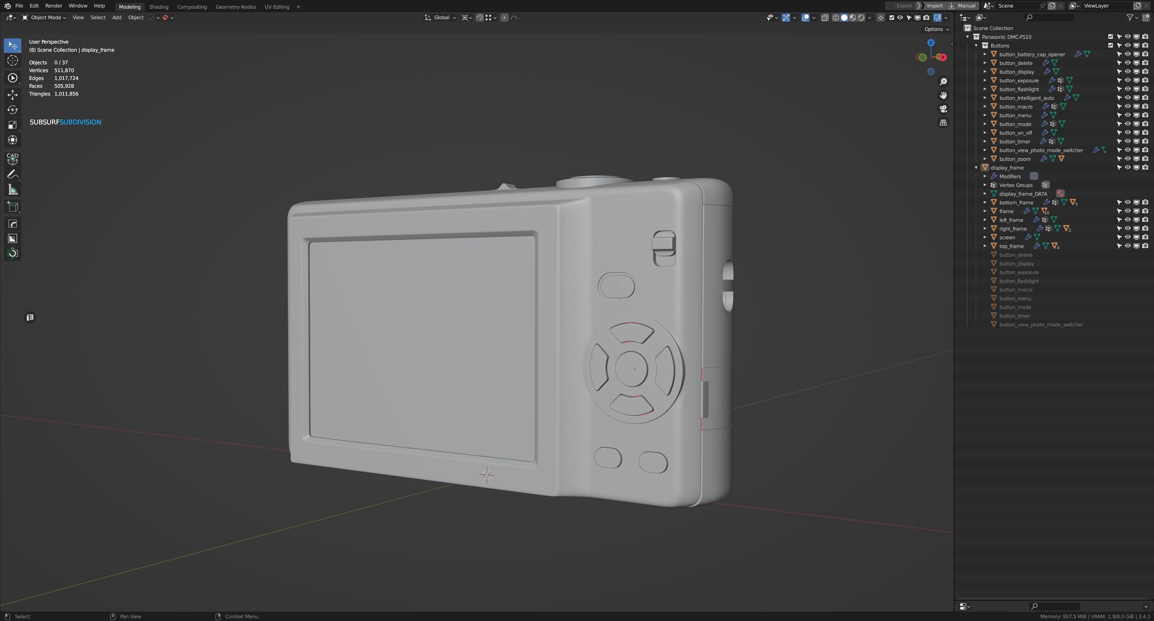 Camera Panasonic DMC-FS10 3D model_8