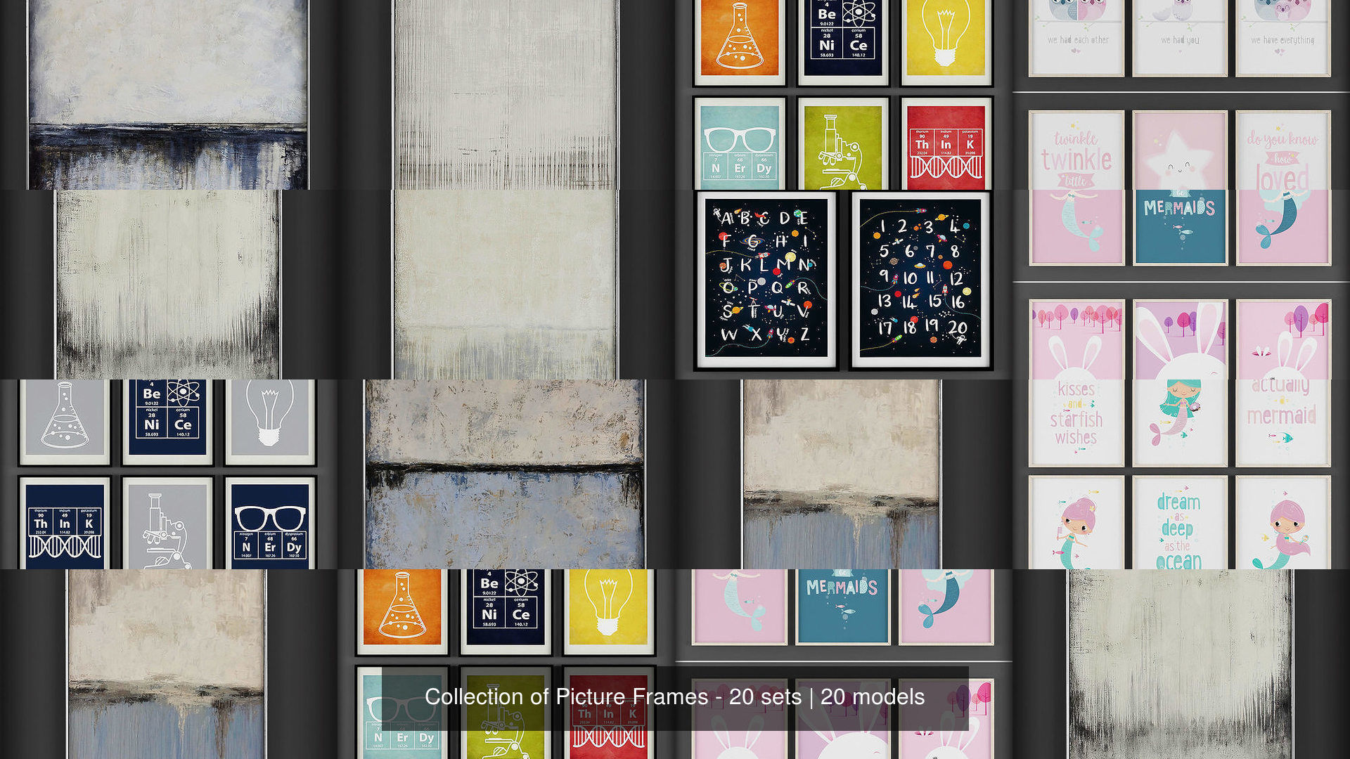 Collection of Picture Frames - 20 sets _2