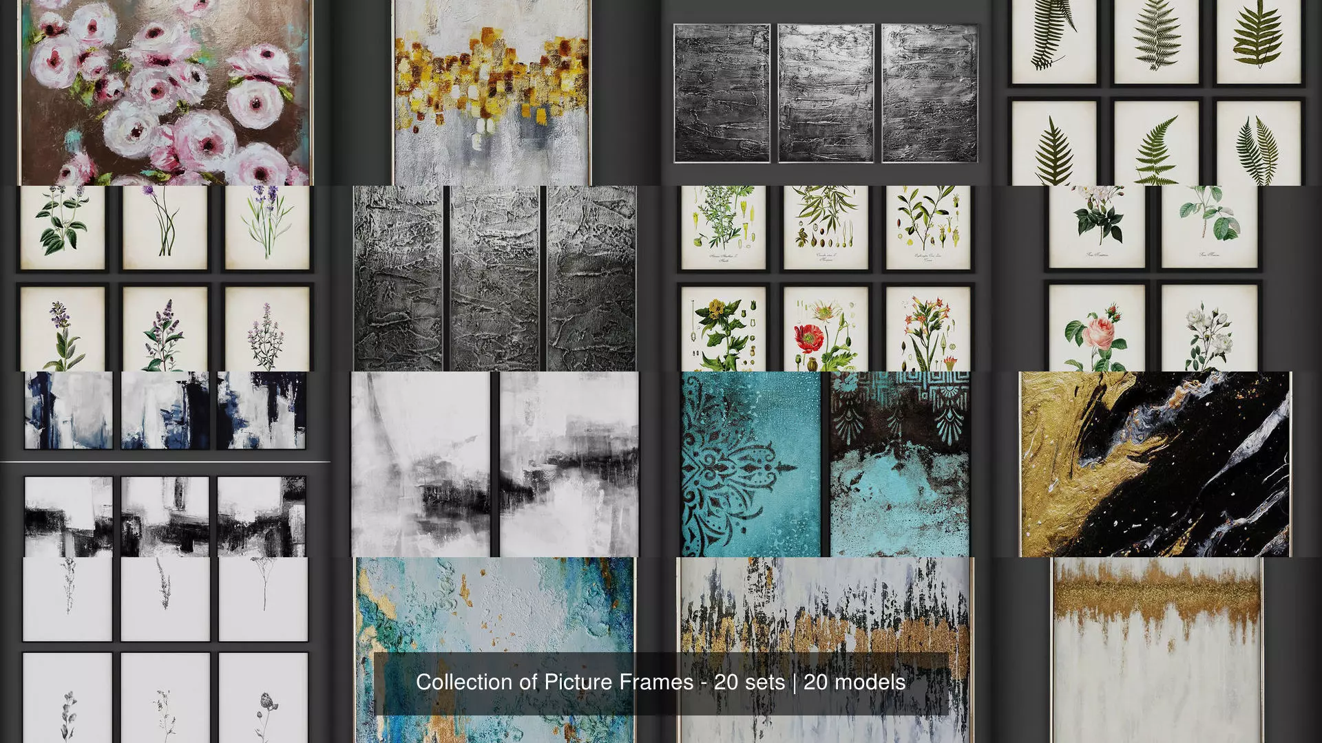 Collection of Picture Frames - 20 sets _0