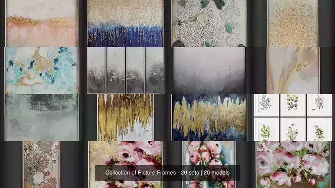Collection of Picture Frames - 20 sets 