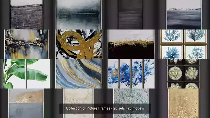 Collection of Picture Frames - 20 sets 