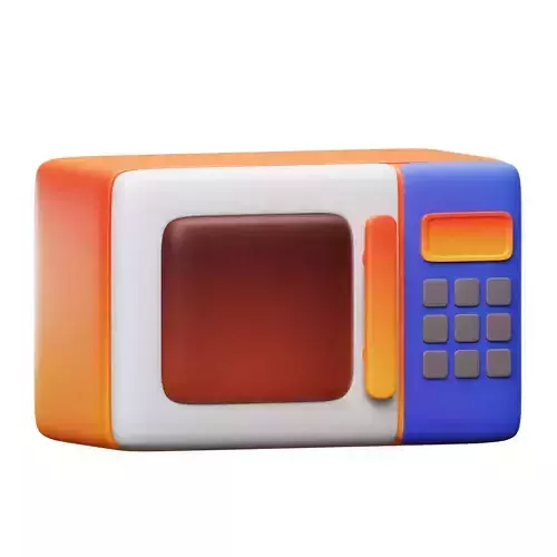Microwave oven 3D Icon