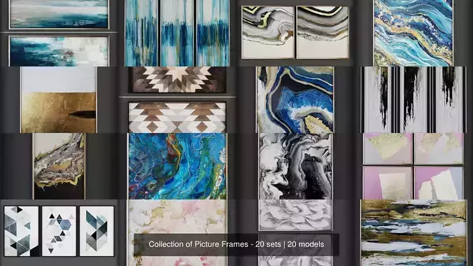 Collection of Picture Frames - 20 sets 