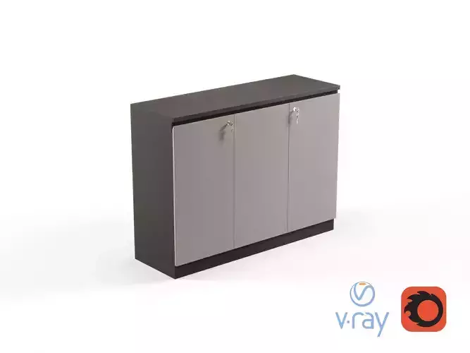 Modern Office Low Cabinet File For Staff 