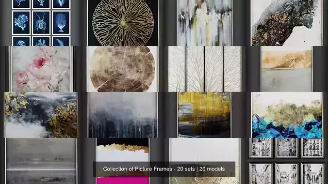 Collection of Picture Frames - 20 sets 