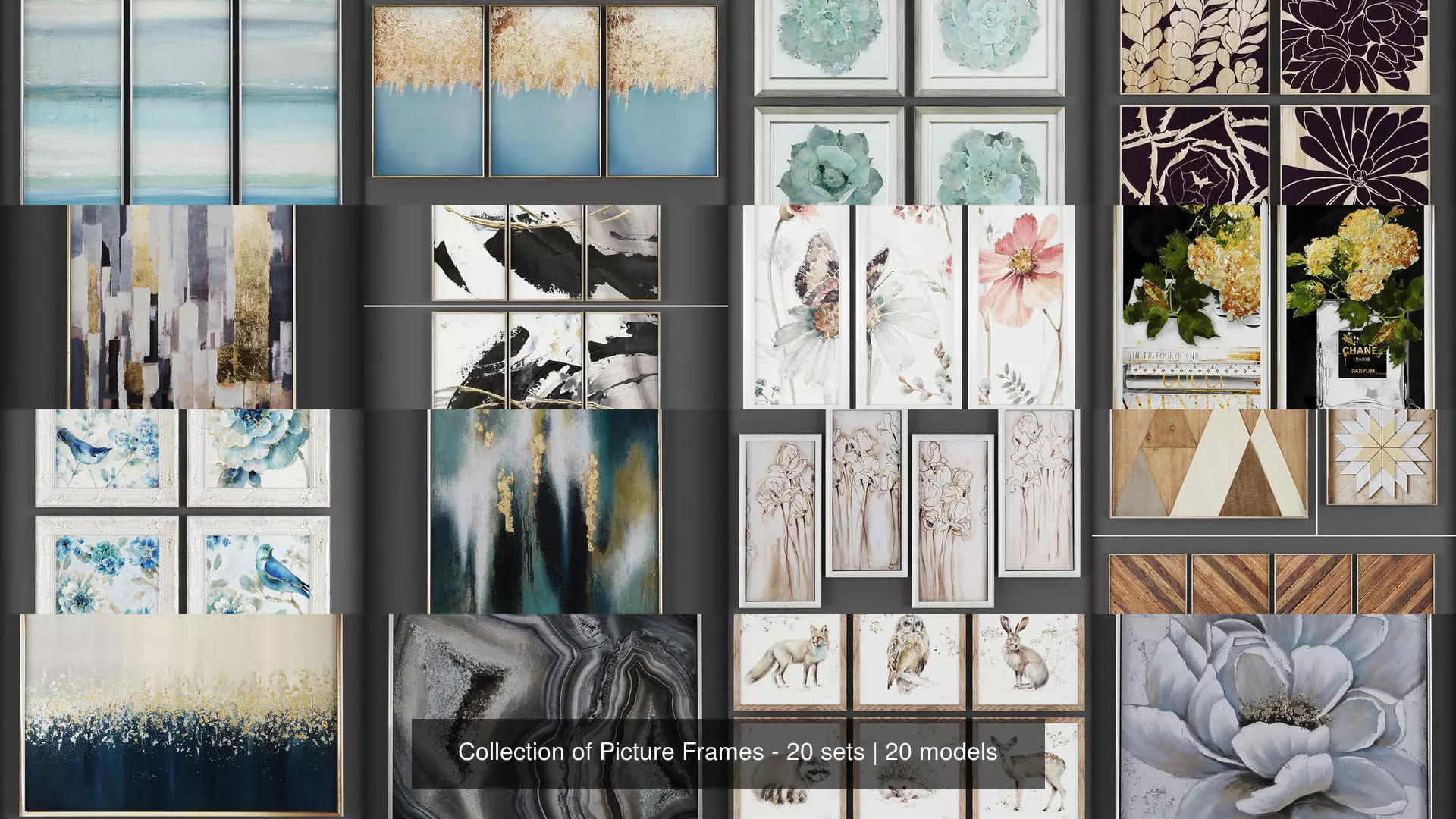 Collection of Picture Frames - 20 sets _0