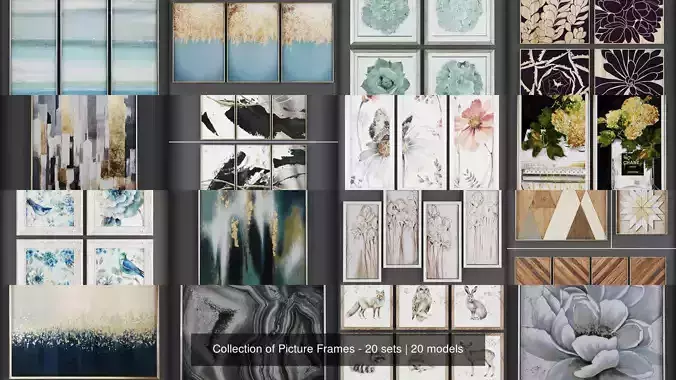 Collection of Picture Frames - 20 sets