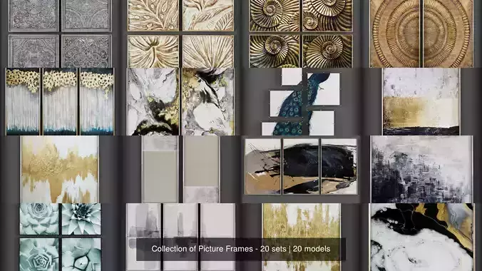 Collection of Picture Frames - 20 sets