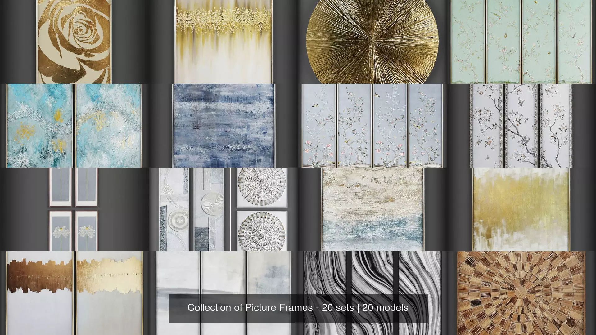 Collection of Picture Frames - 20 sets _0