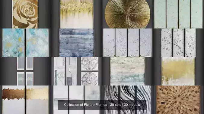 Collection of Picture Frames - 20 sets 