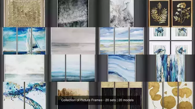 Collection of Picture Frames - 20 sets 