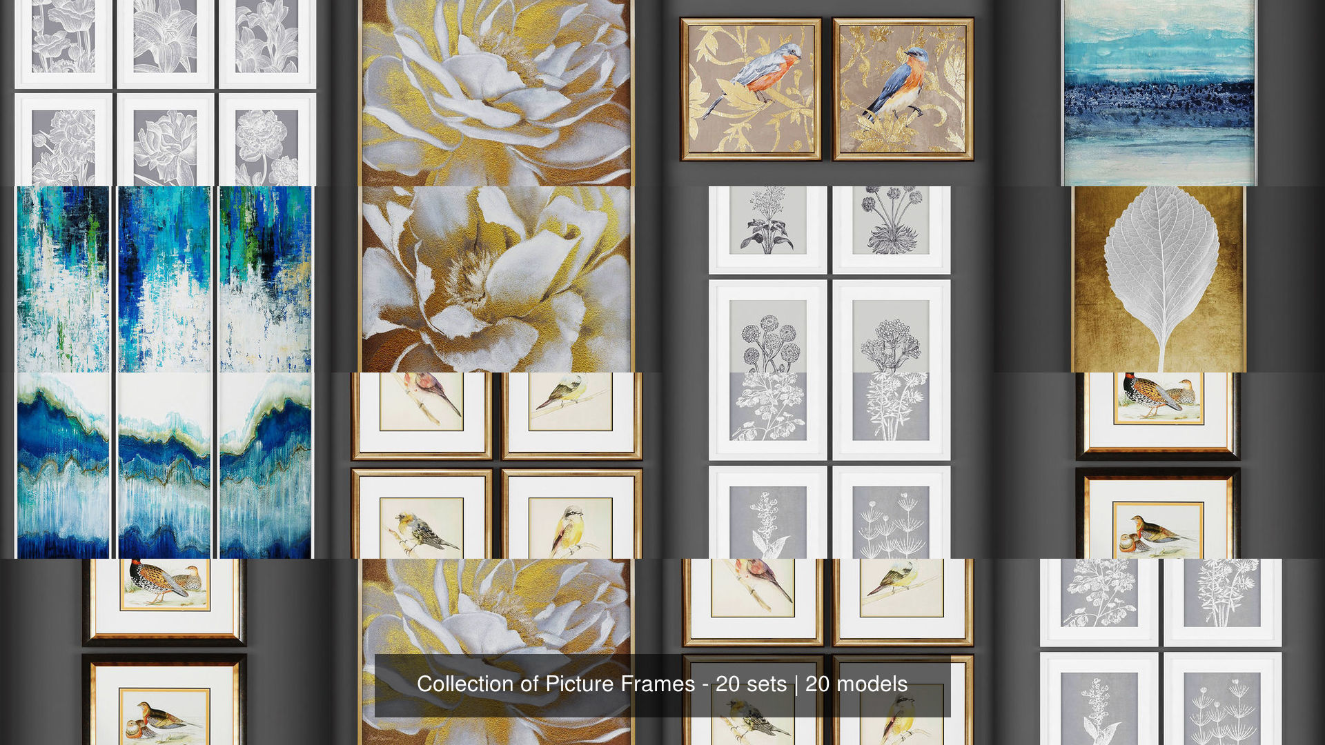 Collection of Picture Frames - 20 sets _2