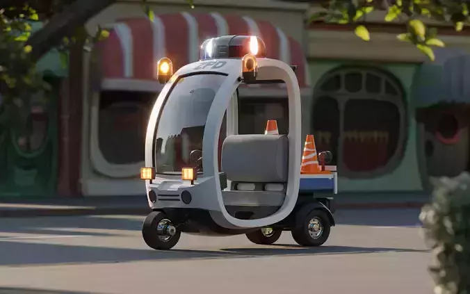 Zootopia Meter Maid Car 3D model