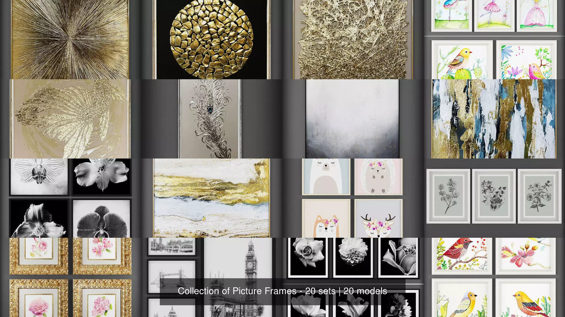 Collection of Picture Frames - 20 sets _0