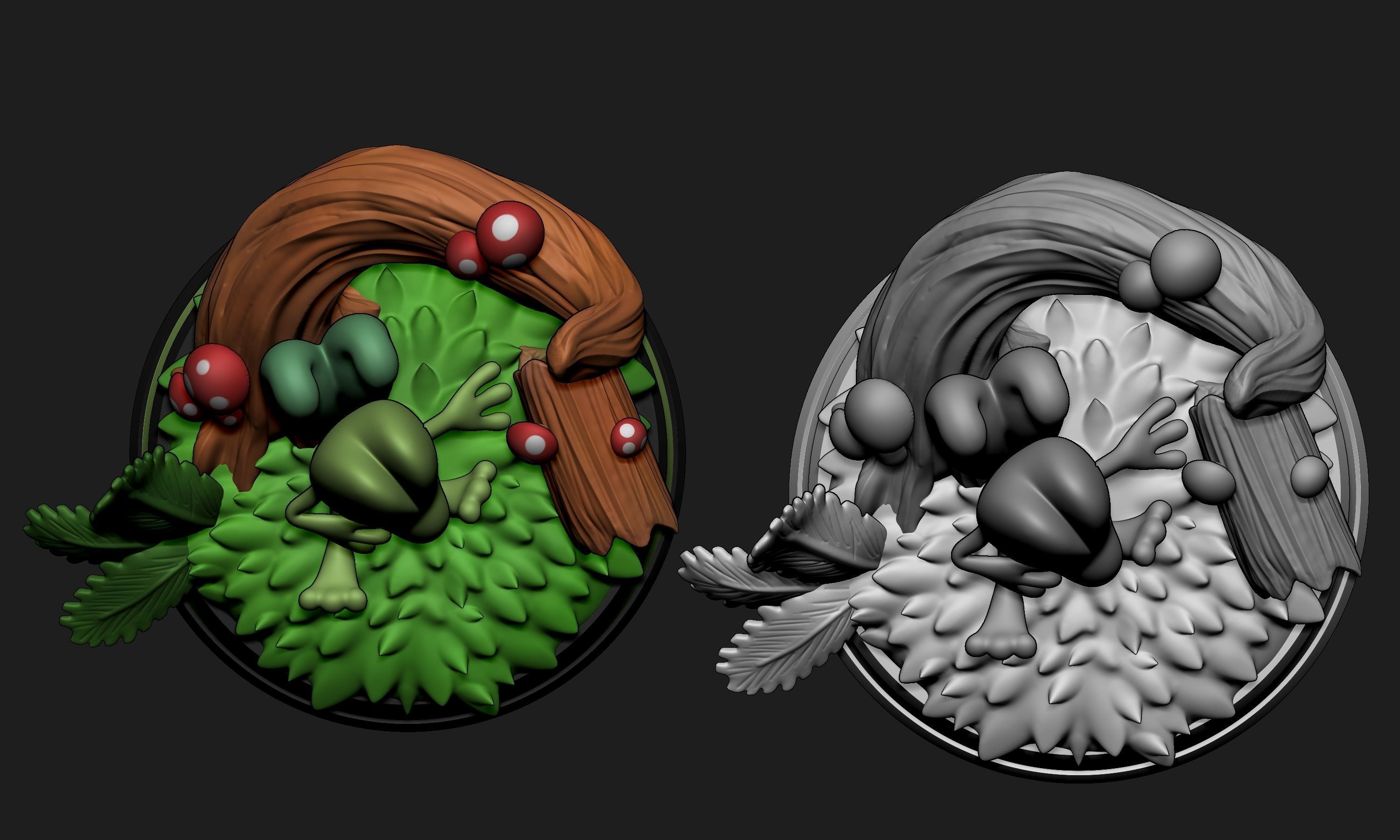 Pokemon - Treecko Mudkip and Torchic Figure Statues 3D print model_5