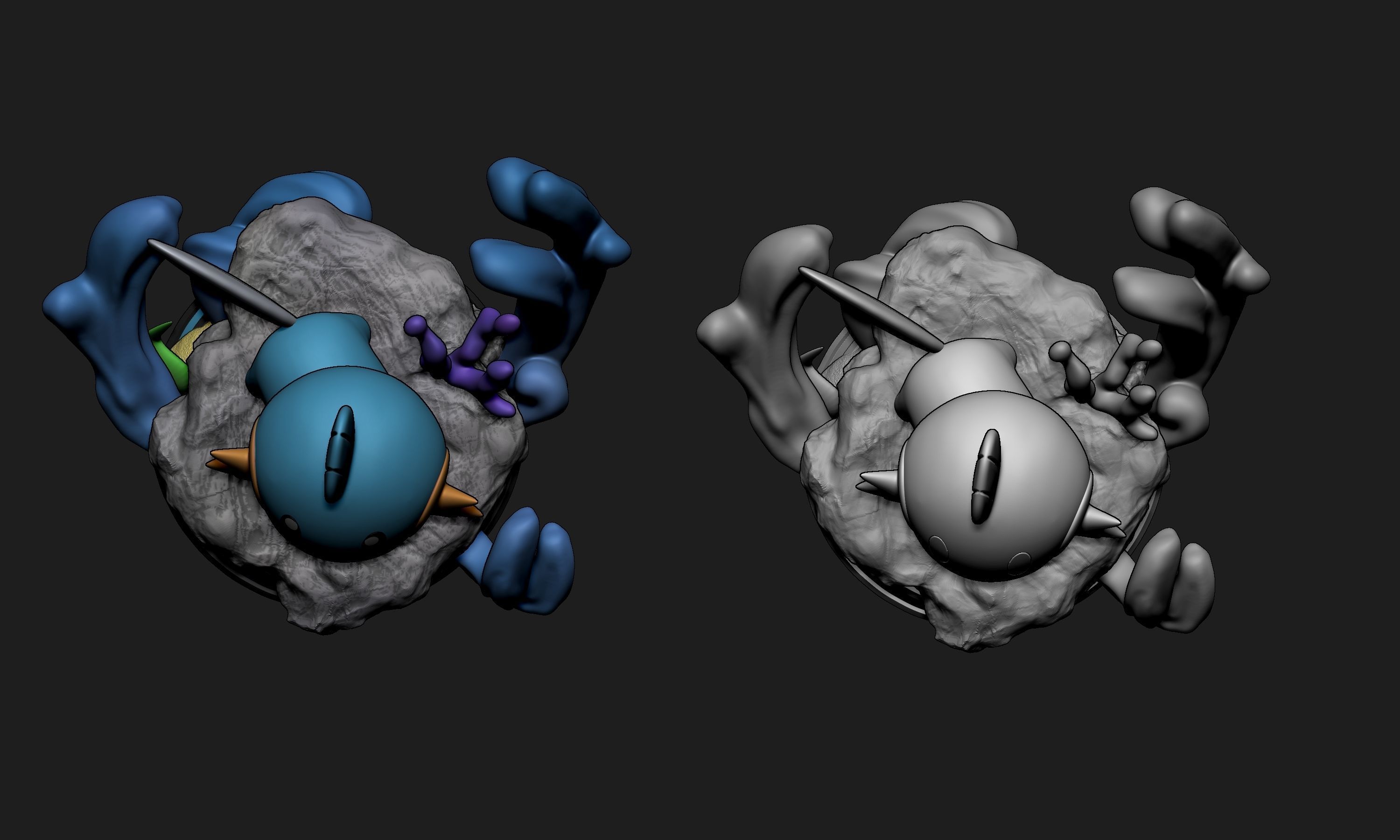 Pokemon - Treecko Mudkip and Torchic Figure Statues 3D print model_11