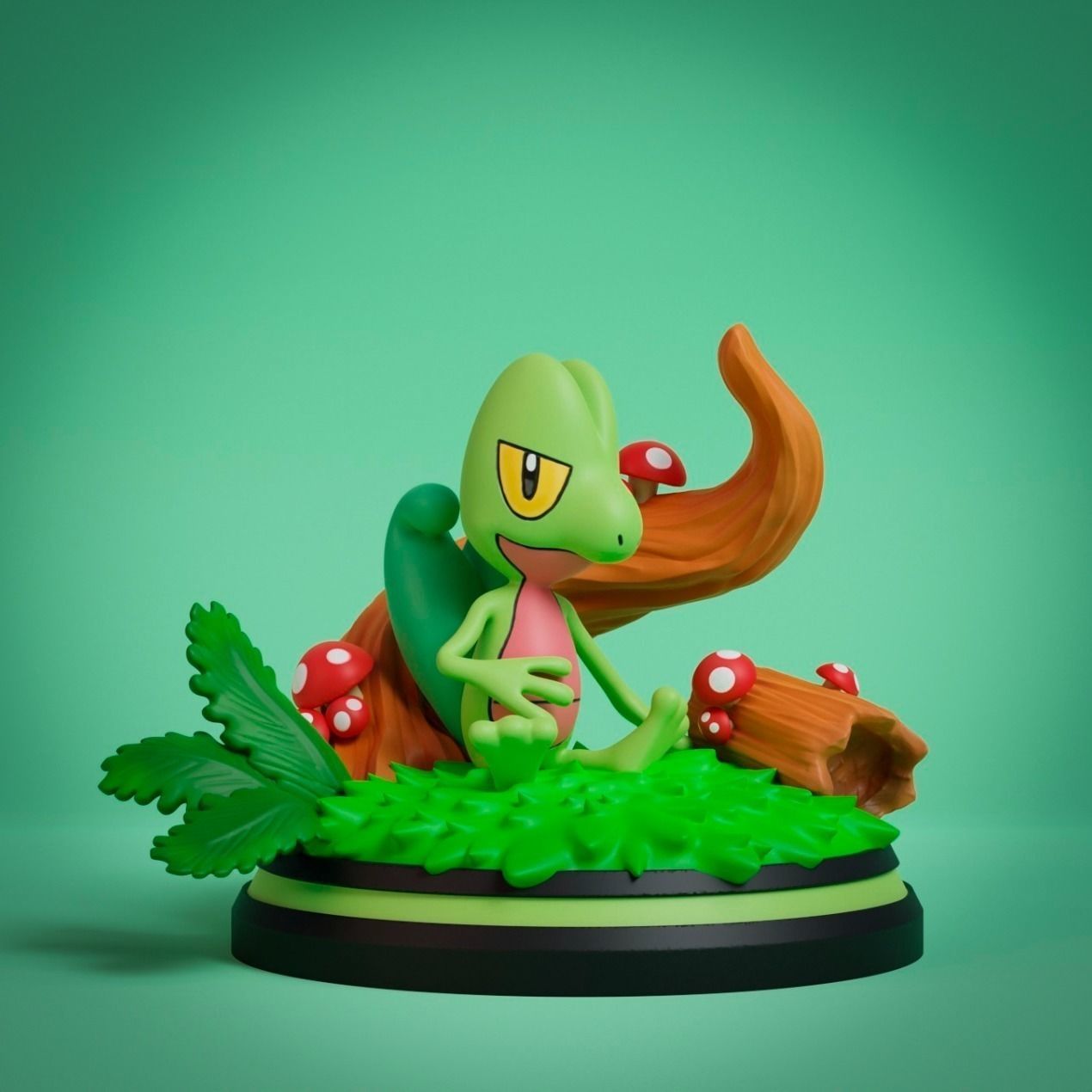 Pokemon - Treecko Mudkip and Torchic Figure Statues 3D print model_1