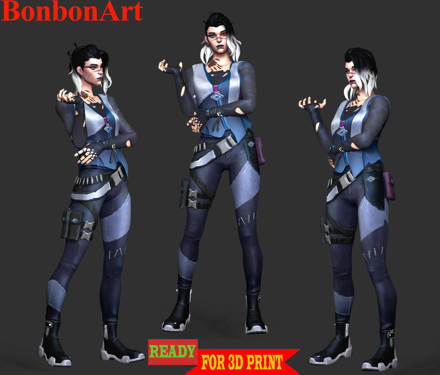 Fade - Valorant 3D print model_1