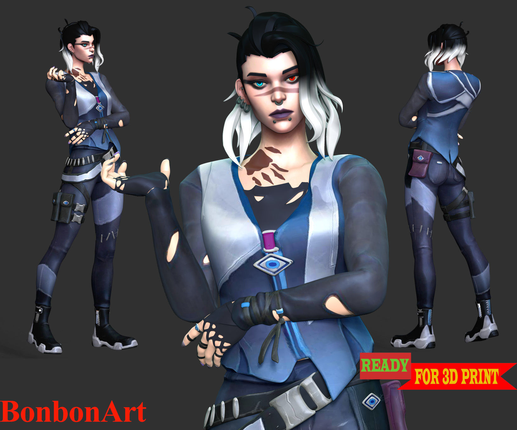 Fade - Valorant 3D print model_2