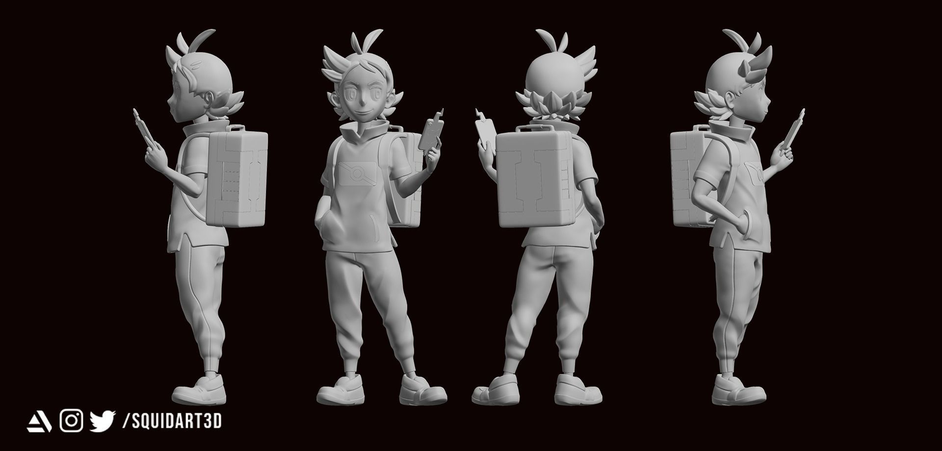 Goh and Mew - Pokemon Journeys Figure  3D print model_8