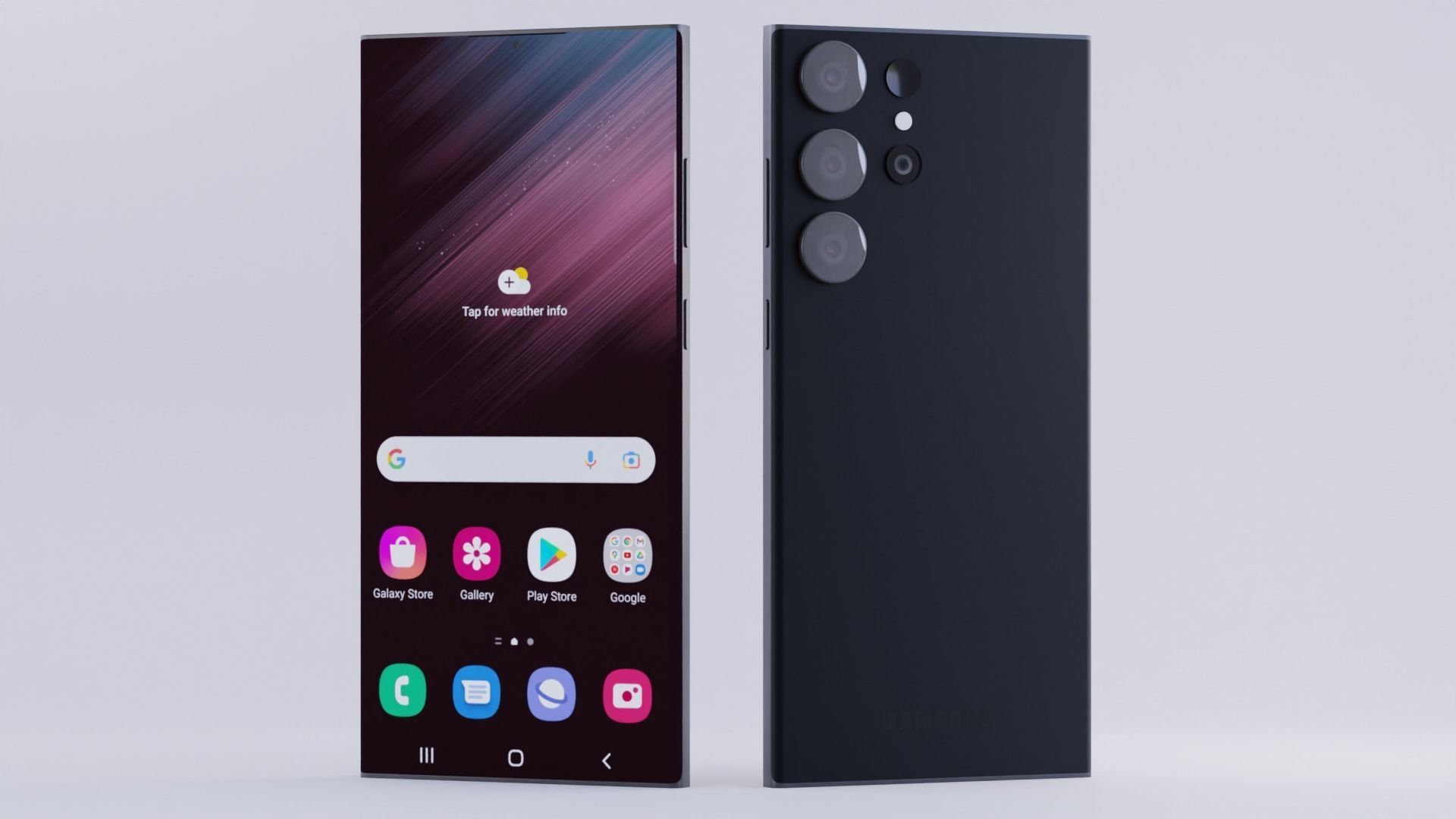 Samsung s23 Ultra with Pen  3D model_3