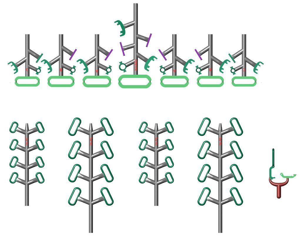 Move Uno multi diamond choker necklace for women 3D print model_4