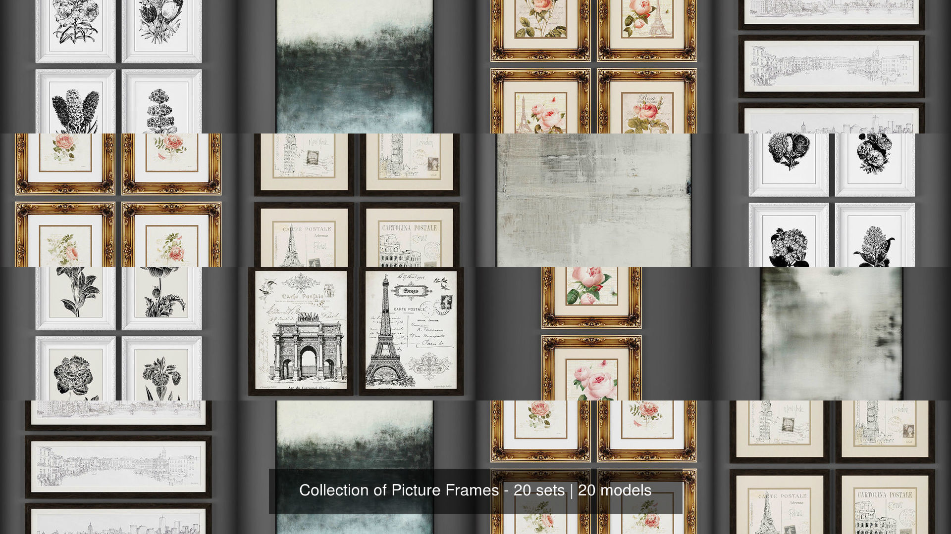 Collection of Picture Frames - 20 sets _2