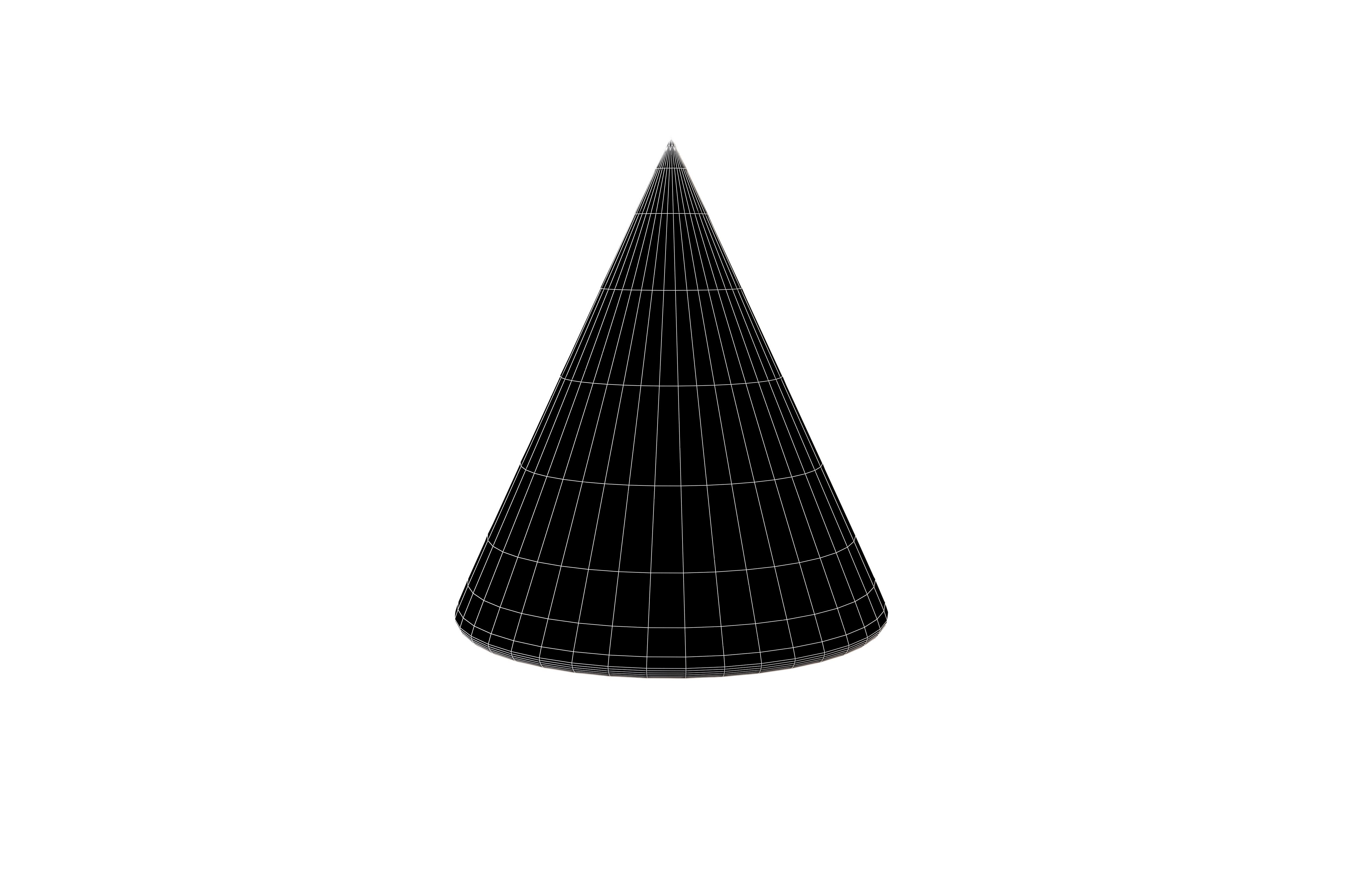 Conical v1 001 Low-poly 3D model_4