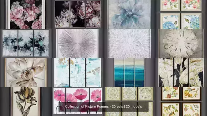 Collection of Picture Frames - 20 sets 