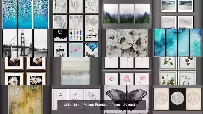 Collection of Picture Frames - 20 sets