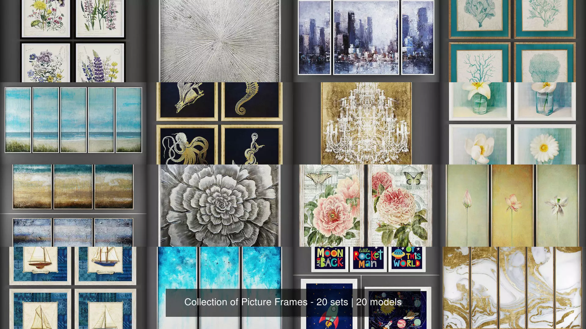 Collection of Picture Frames - 20 sets _0