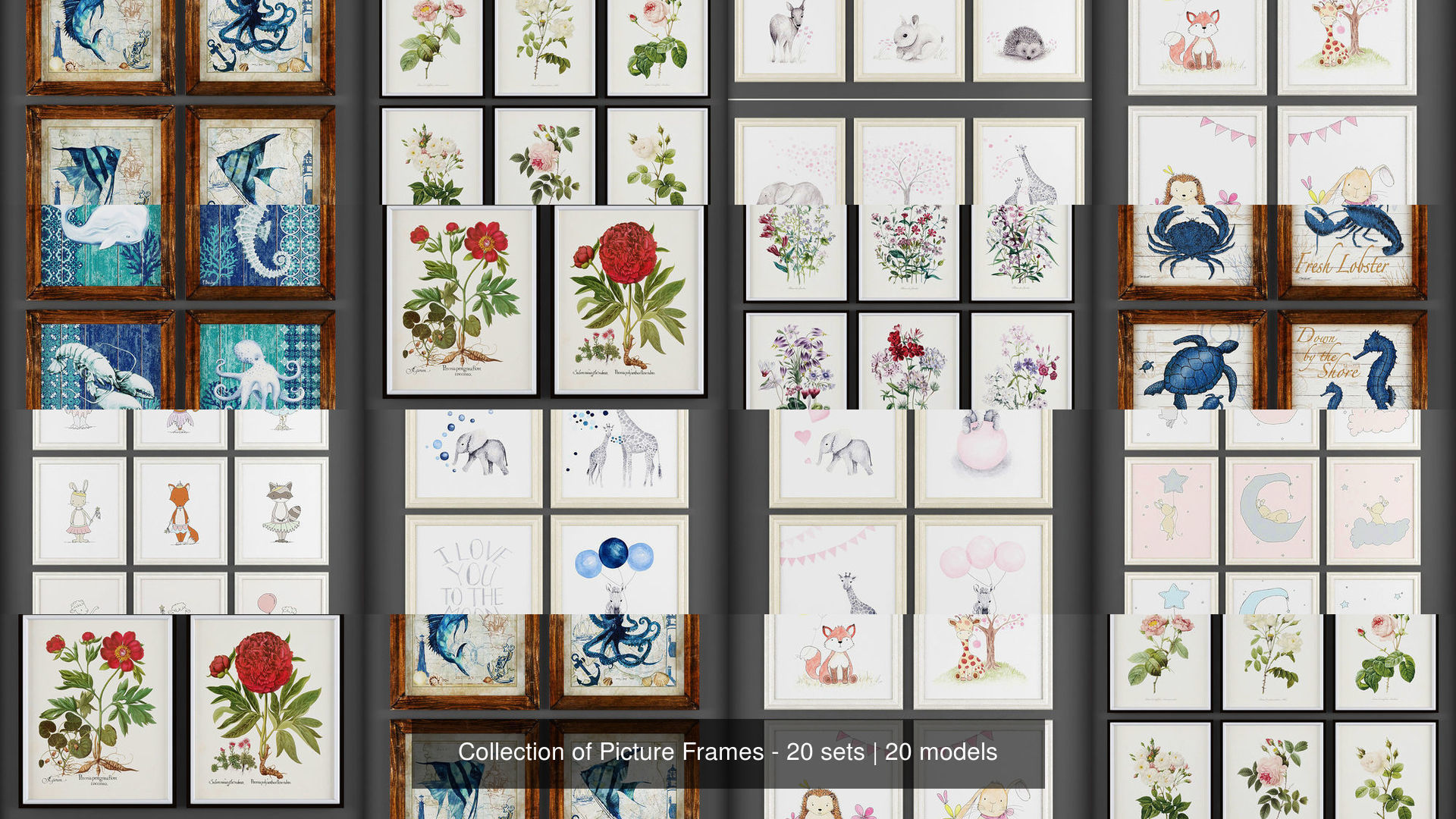 Collection of Picture Frames - 20 sets _2