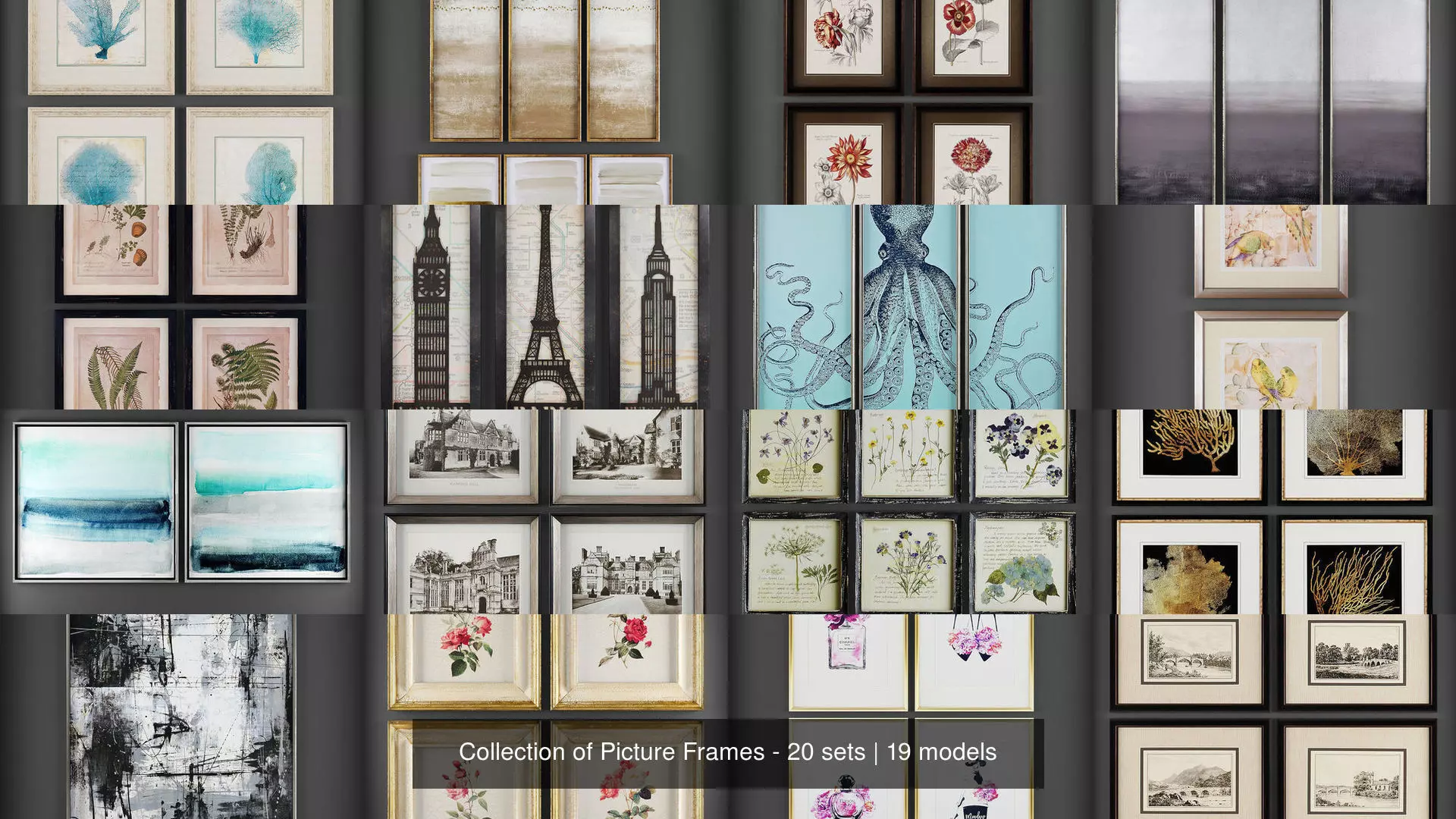 Collection of Picture Frames - 20 sets _0