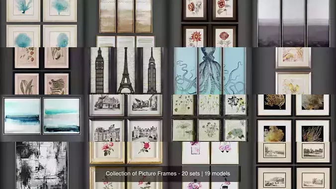 Collection of Picture Frames - 20 sets
