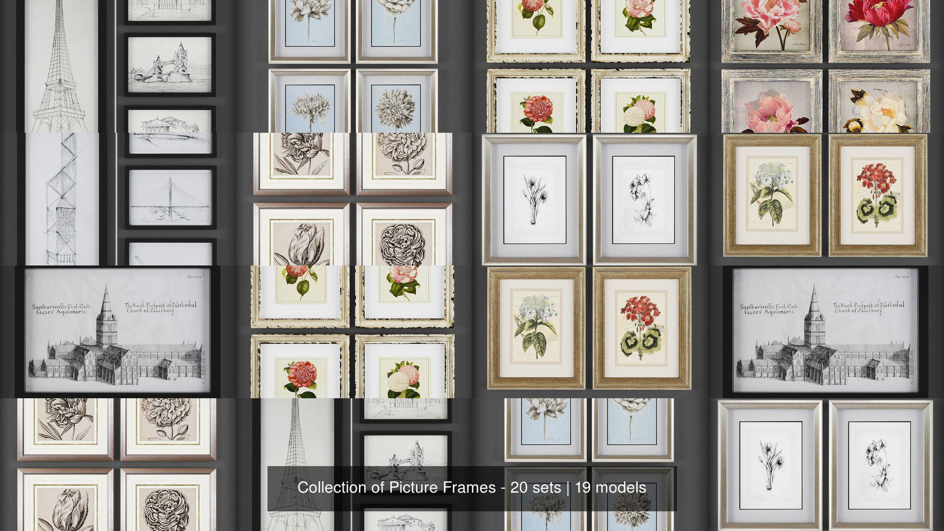 Collection of Picture Frames - 20 sets _2
