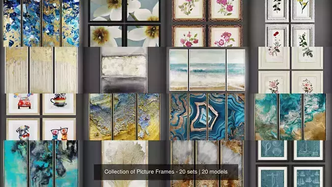 Collection of Picture Frames - 20 sets 