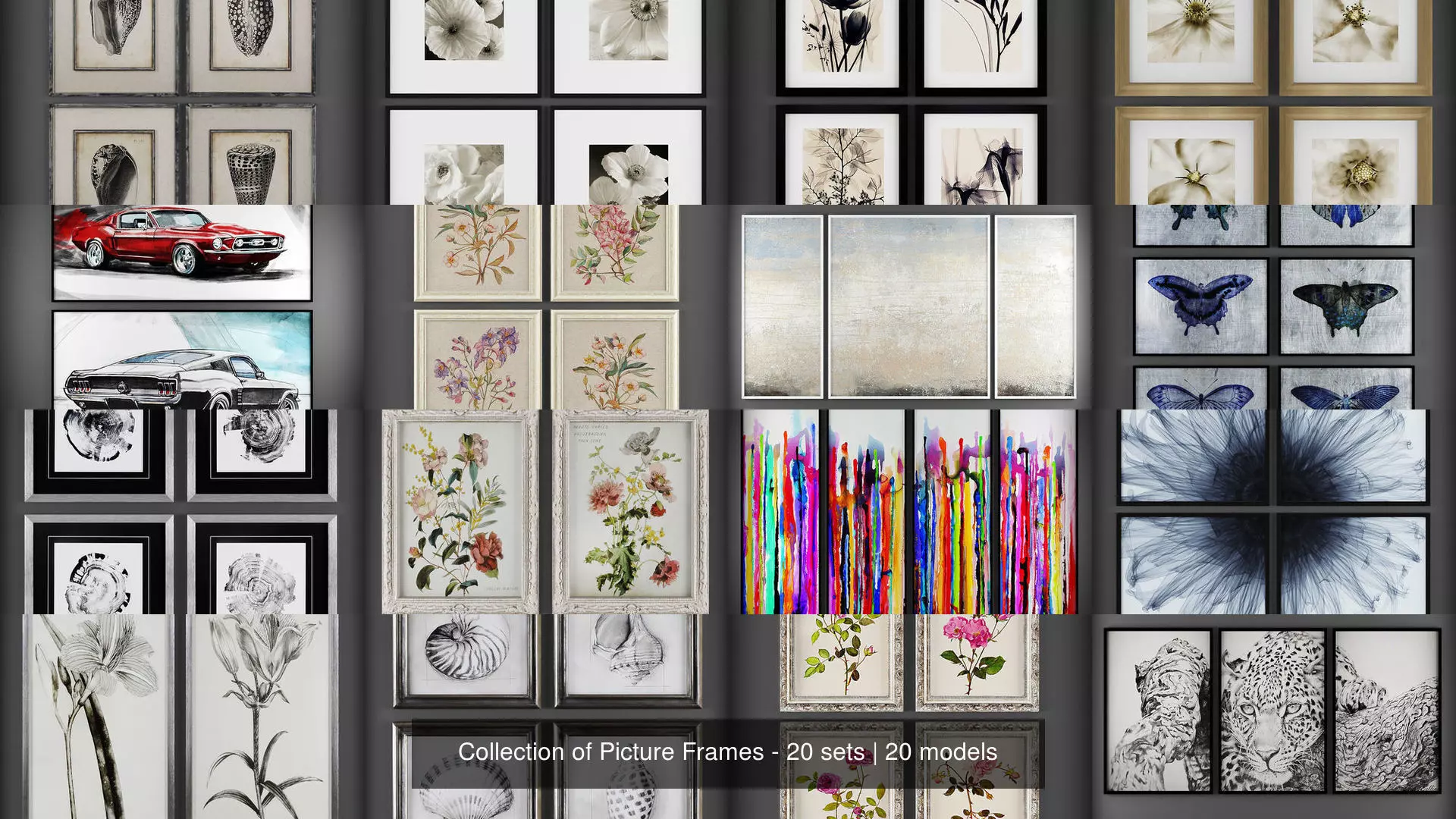 Collection of Picture Frames - 20 sets _0