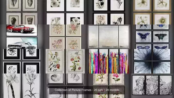 Collection of Picture Frames - 20 sets