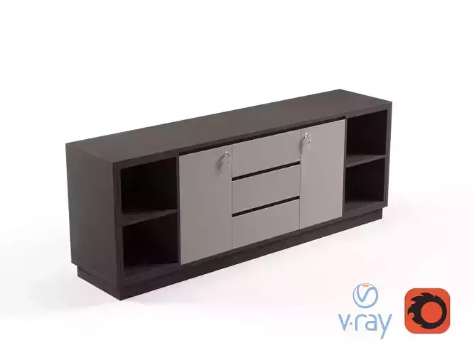 Modern Office Low Cabinet File For Manager 