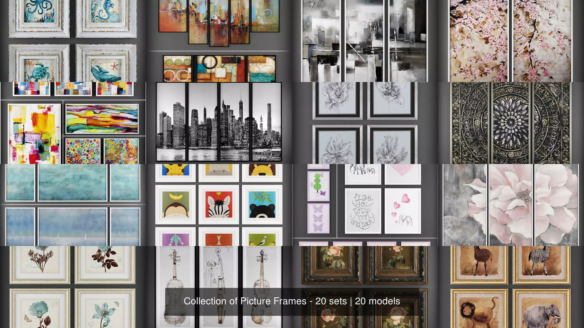 Collection of Picture Frames - 20 sets _0