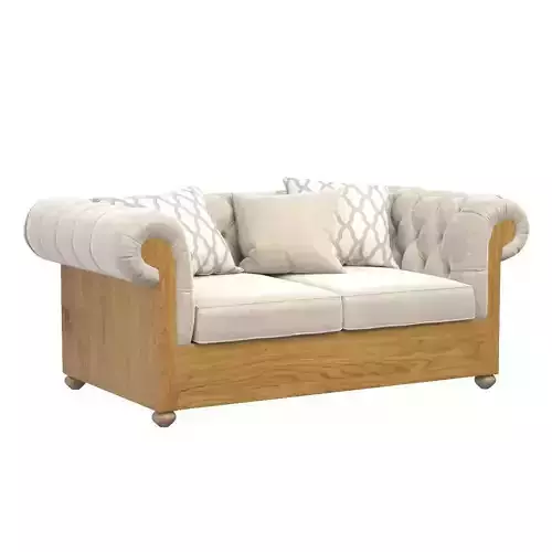 Chalet Cozy Interior Wooden Sofa