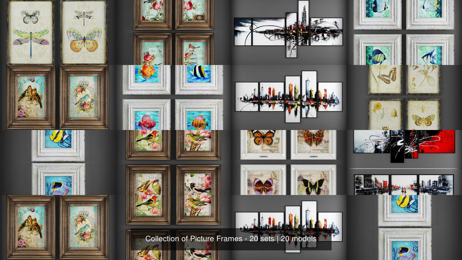 Collection of Picture Frames - 20 sets _2