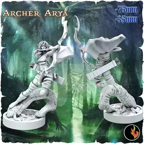 Arya   Fantasy Elf Girls STL Vol 1