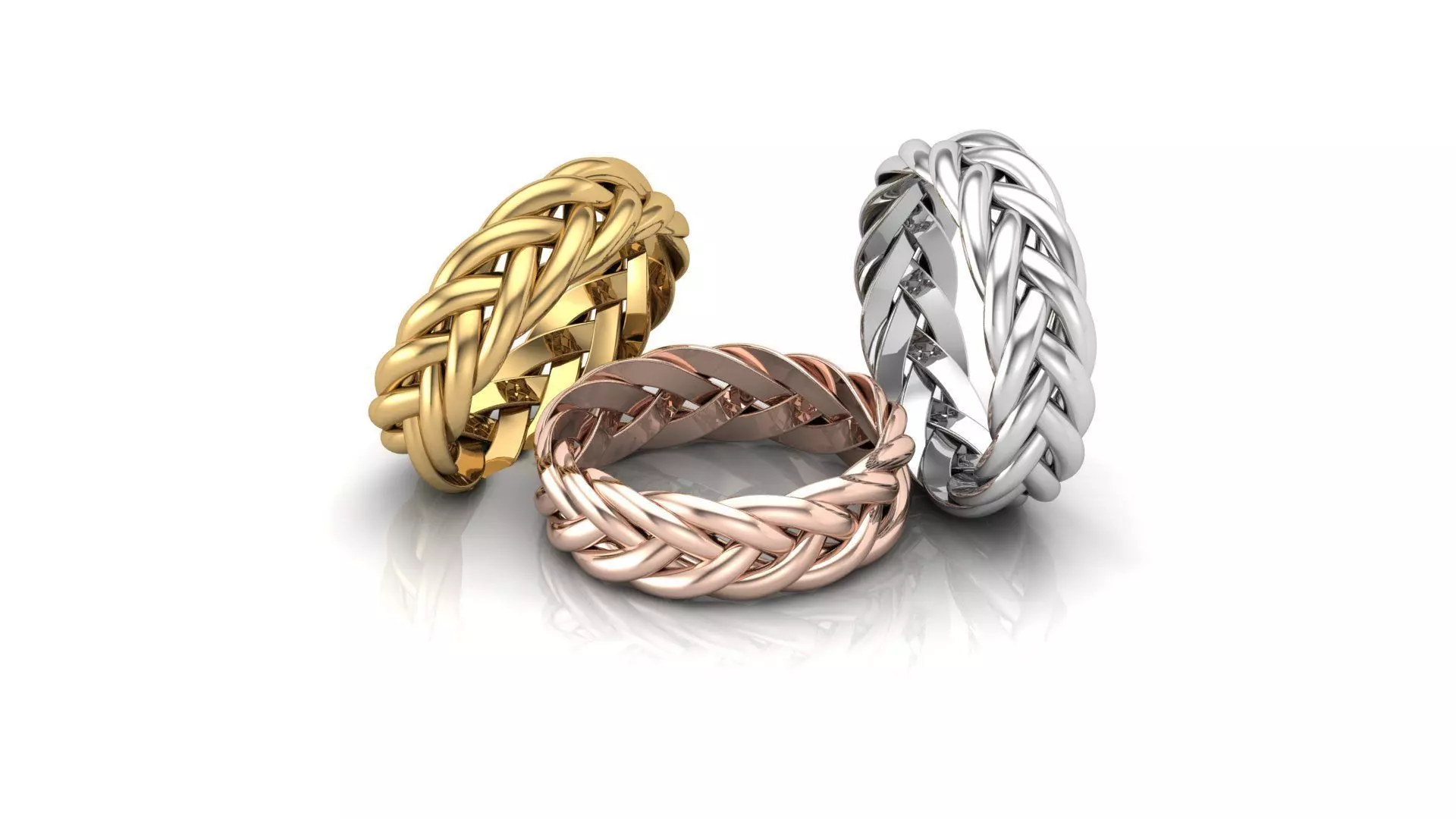 Braided ring new model All size 3D print model_0