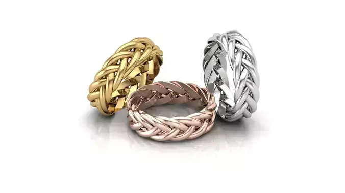 Braided ring new model All size 3D print model