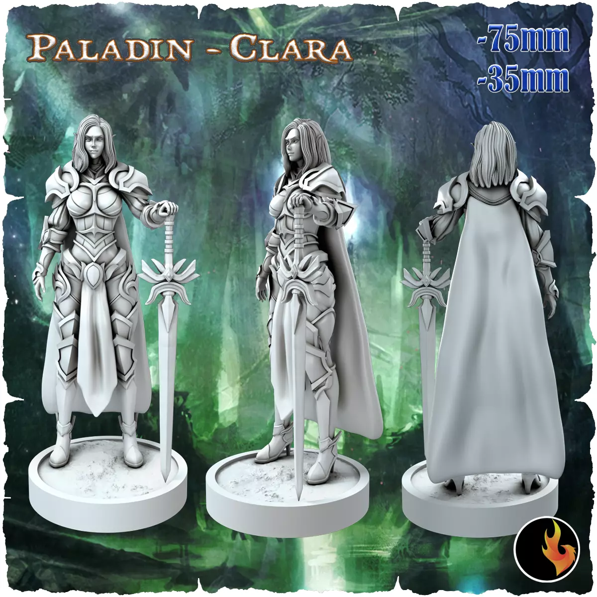 Clara - Fantasy Elf Girls STL Vol 1 3D print model_0