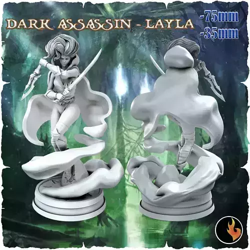 Layla - Fantasy Elf Girls STL Vol 1