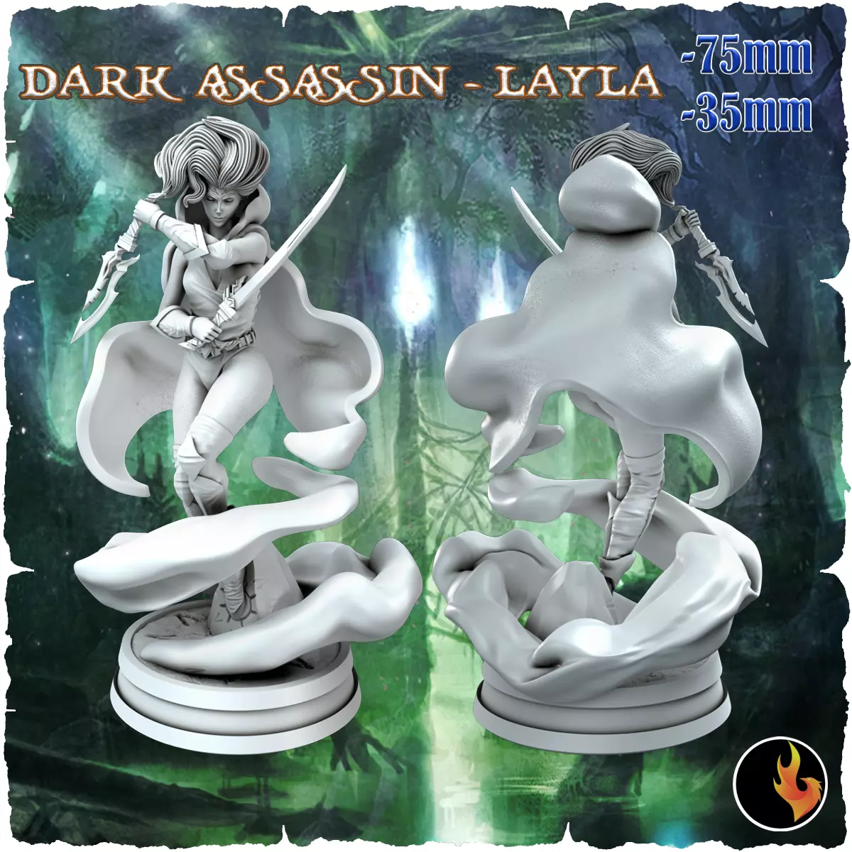 Layla - Fantasy Elf Girls STL Vol 1 3D print model_0