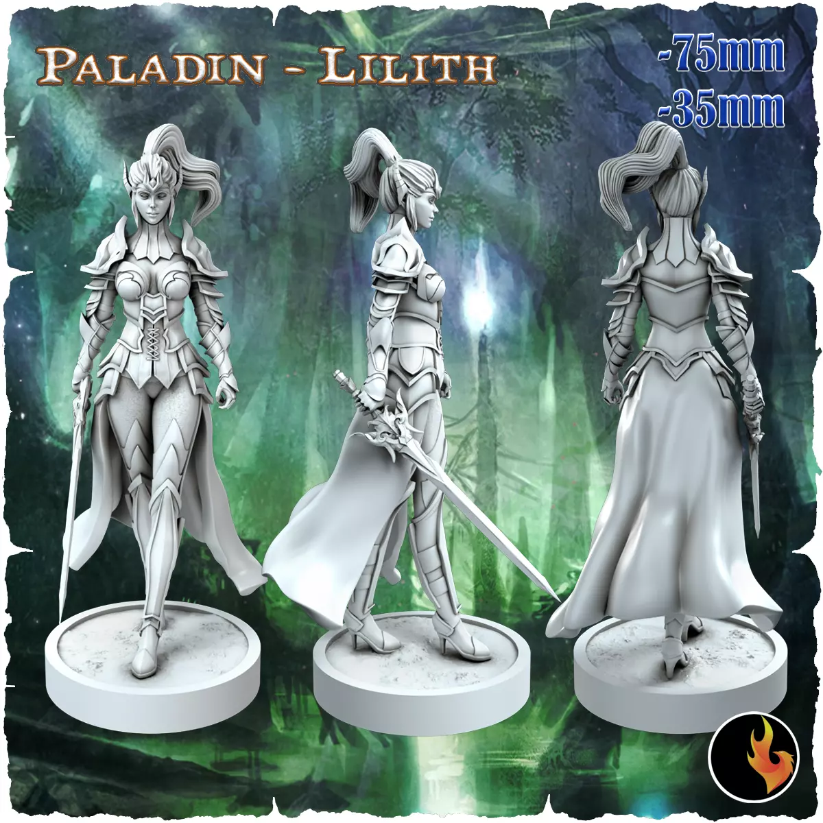 Lilith Fantasy Elf Girls STL Vol 1 3D print model_0